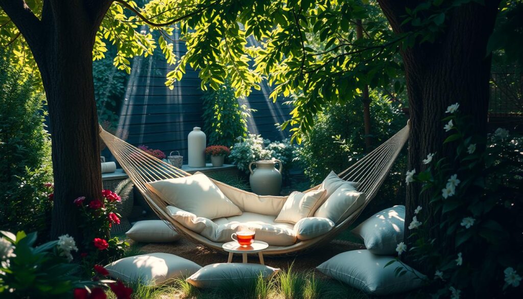 outdoor reading nook