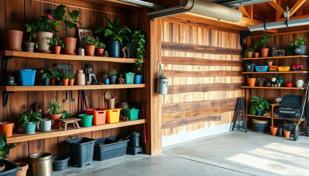 DIY reclaimed wood shelves