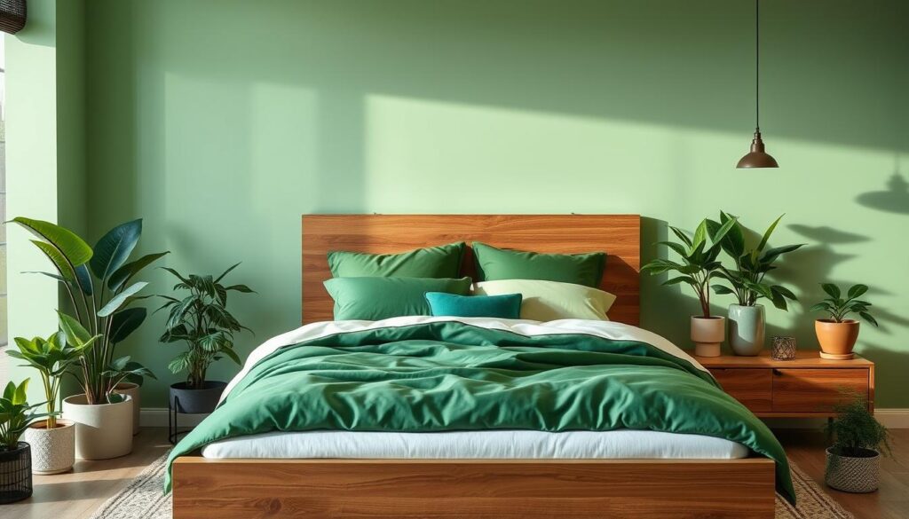 Modern Green Bedding