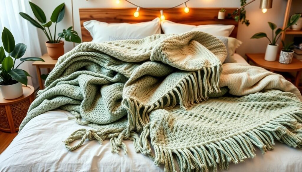 boho throw blankets