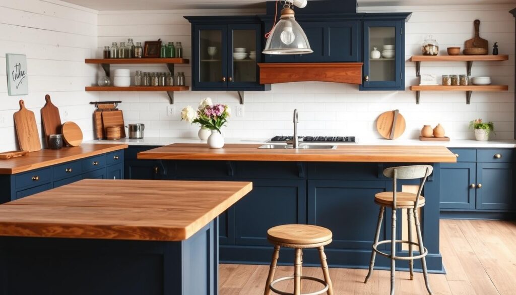 contrasting colors kitchen island