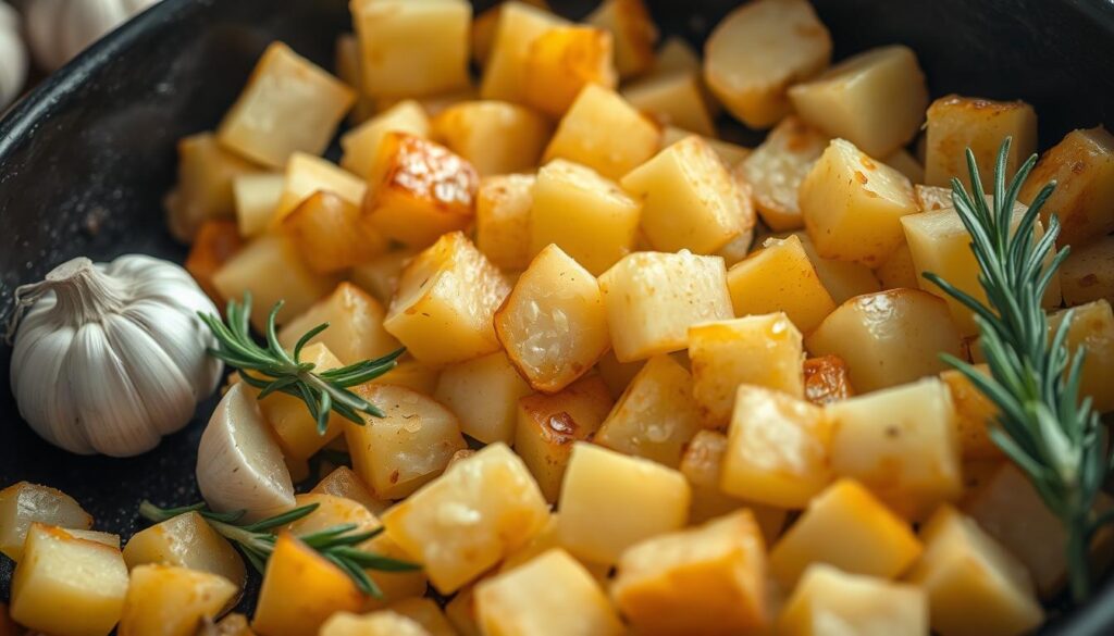 cooking potatoes for skillet