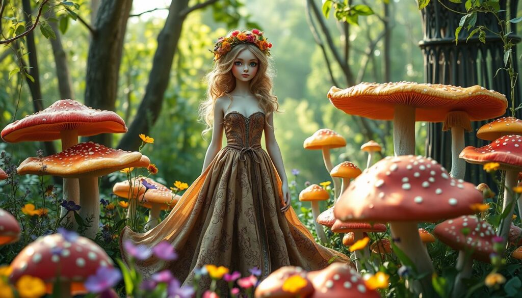 cottagecore mushroom lady cosplay