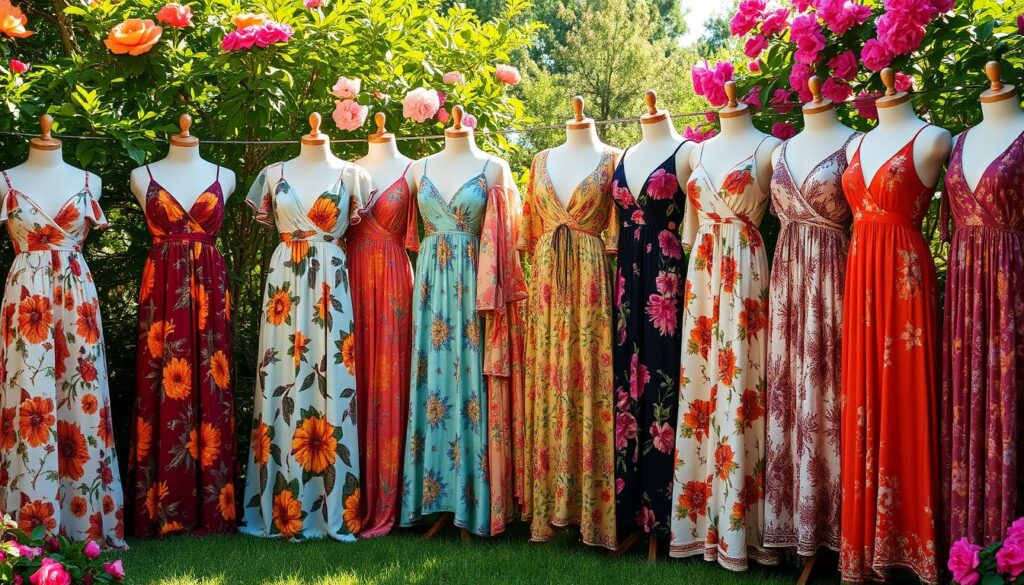 floral bohemian maxi dresses