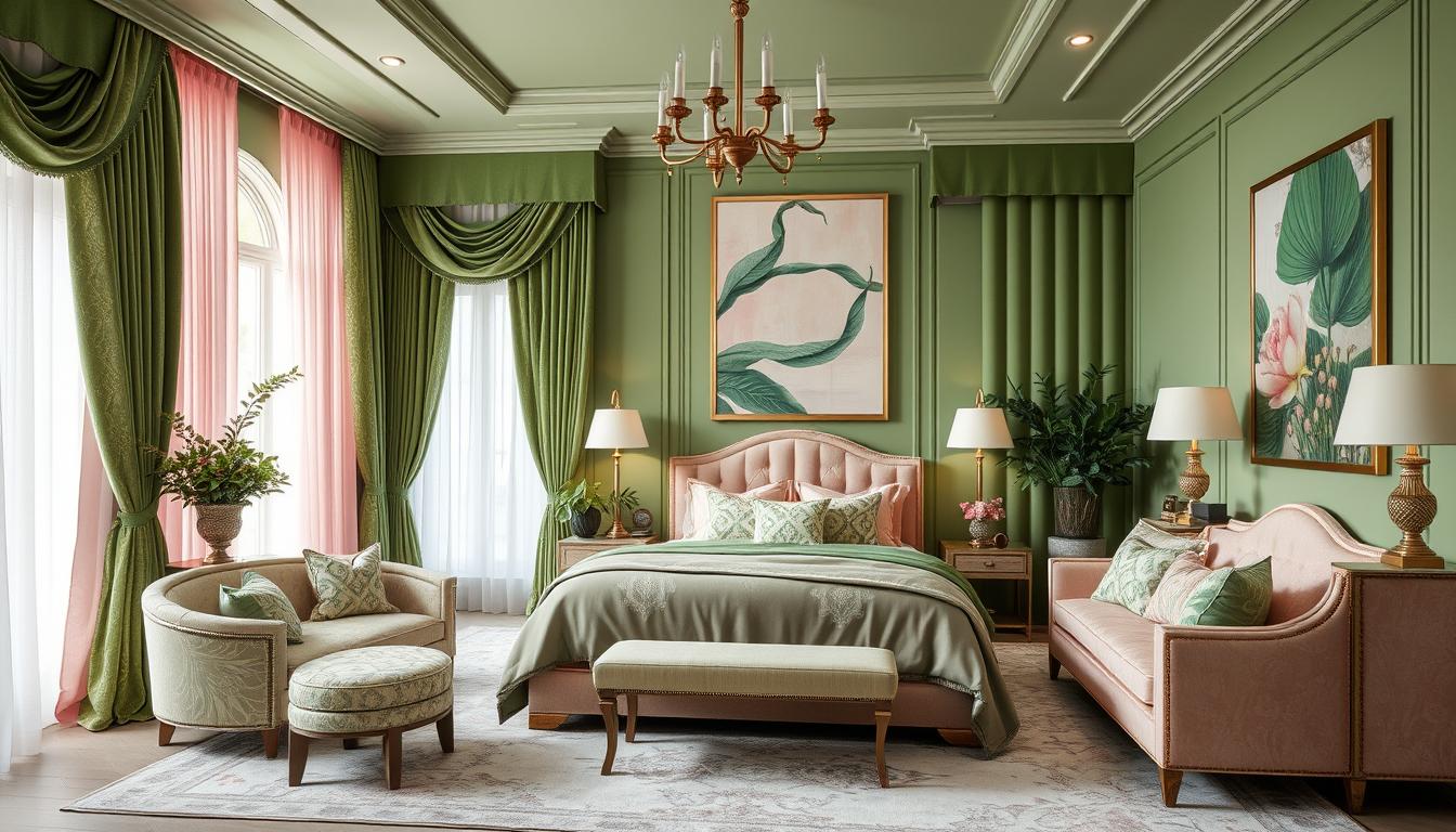 12 Stunning Green and Pink Bedroom Designs for a Sophisticated Look