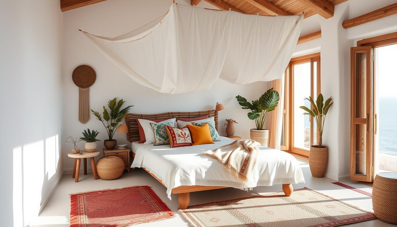 20 Bohemian Beach Bedroom Ideas Inspired by Santorini