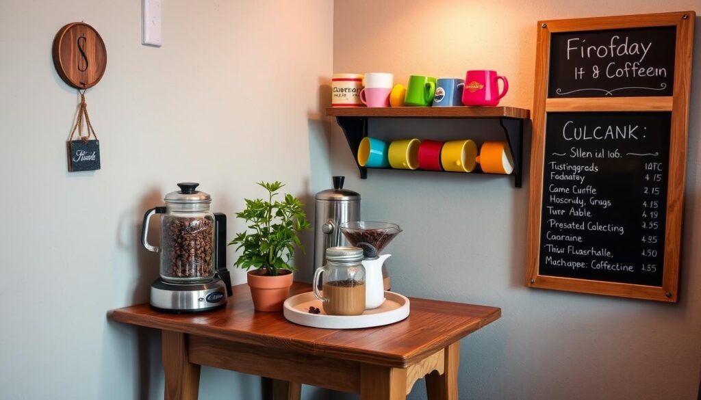 budget-friendly DIY coffee station