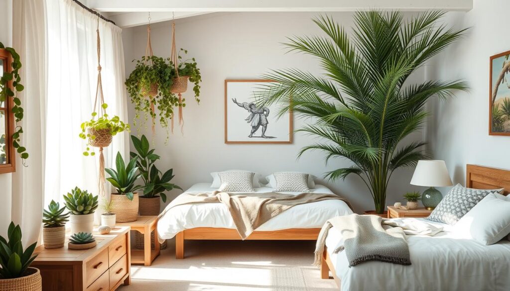 coastal bedroom plants