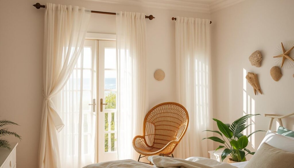 coastal bedroom window treatments