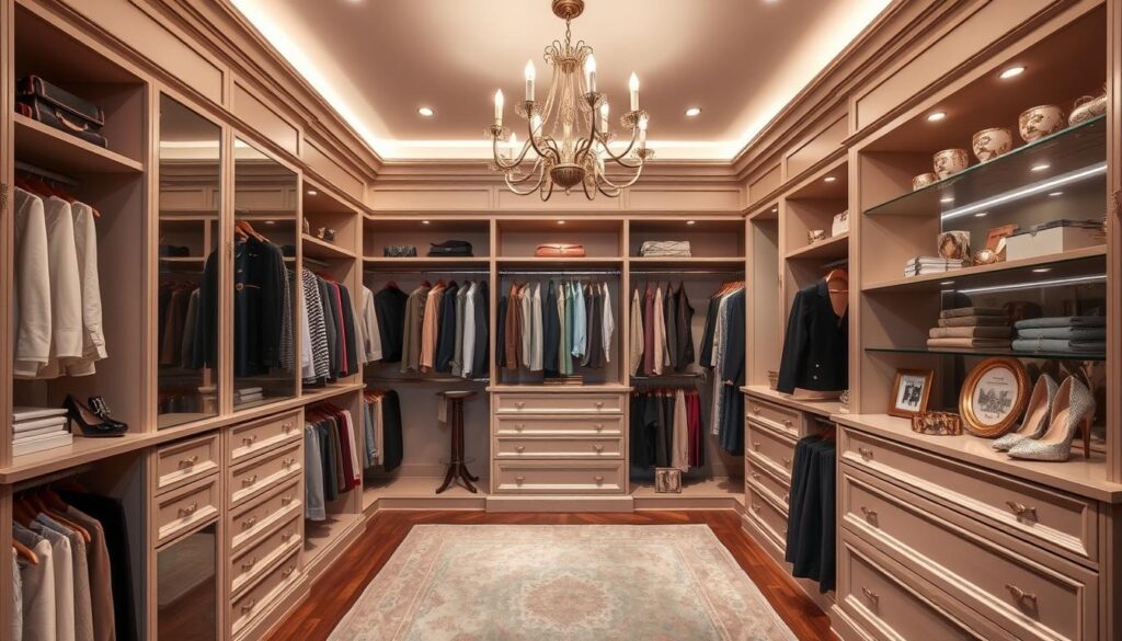 custom closet features