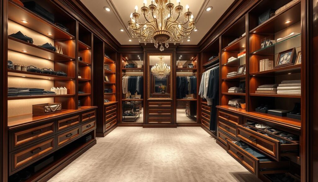 luxury walk-in closet