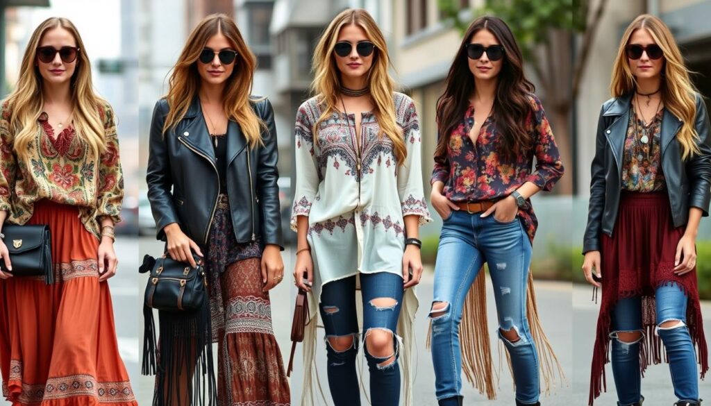 moto boho outfits