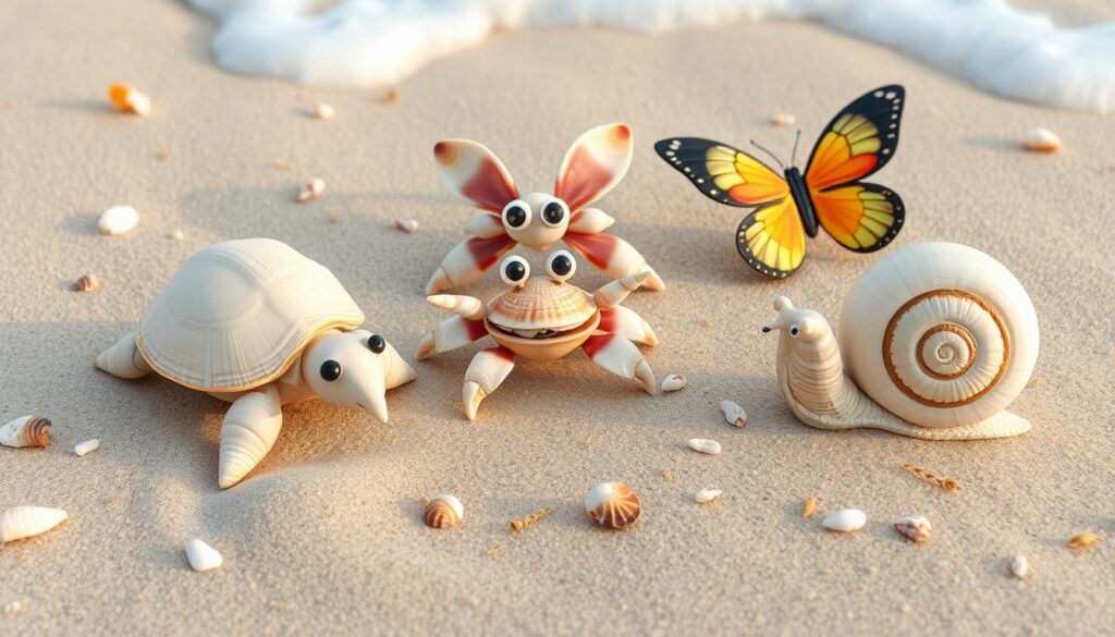 seashell animal crafts