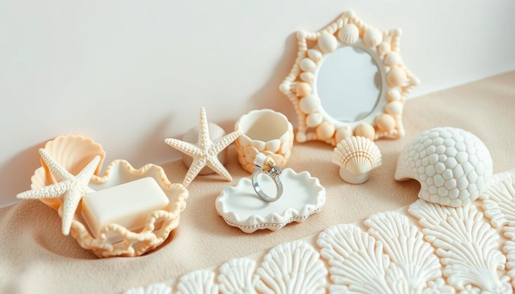 seashell bathroom accessories