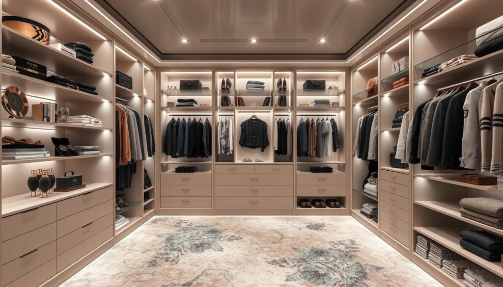 walk-in closet storage solutions