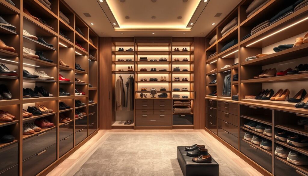 walk-in closet storage solutions