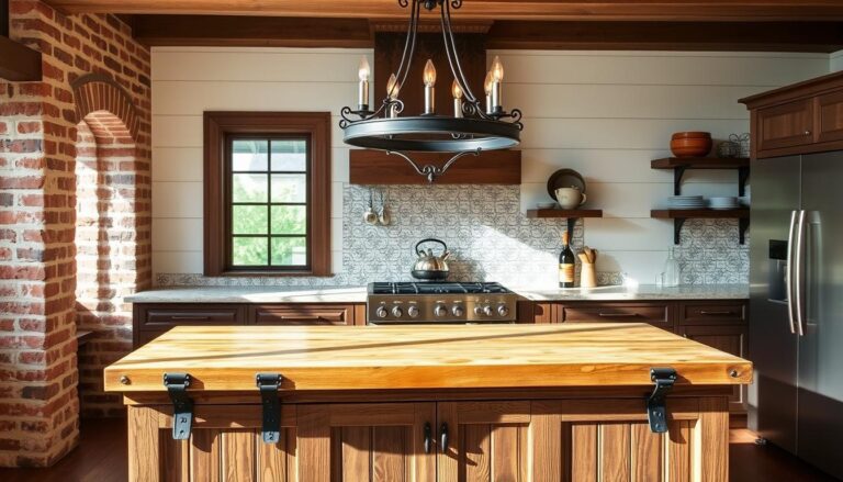 15 rustic kitchen island idea