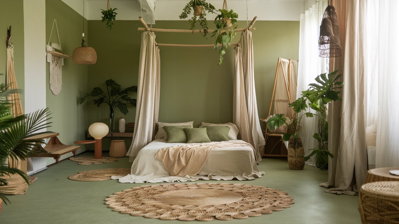 Green bedroom ideas