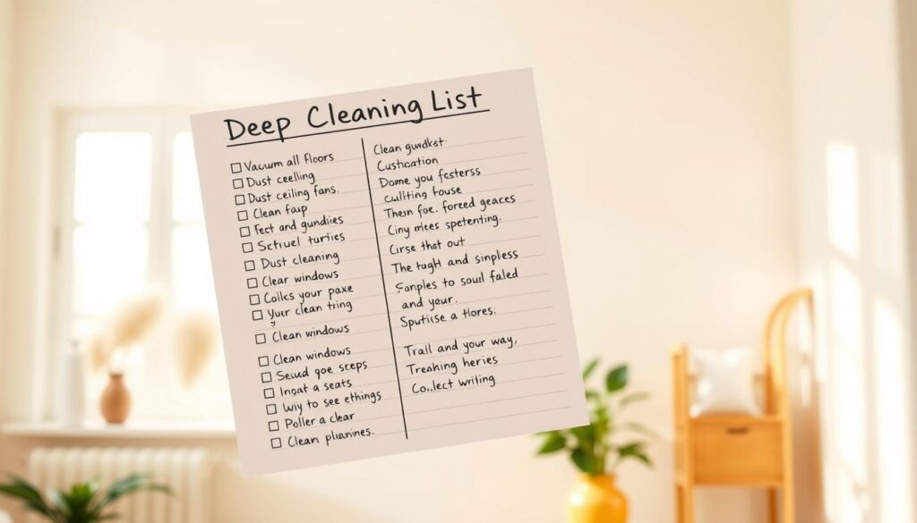 deep cleaning house checklist