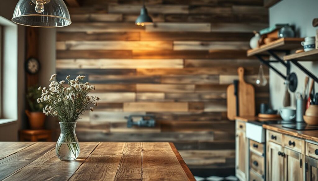 reclaimed wood kitchen