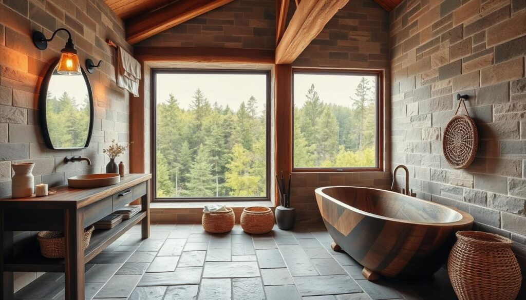 rustic bathroom design