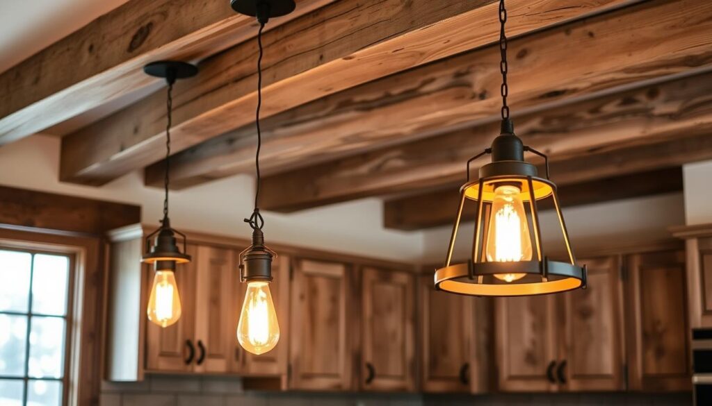 rustic kitchen lighting fixtures